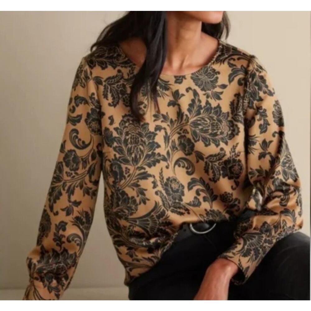 Soft Surroundings Maiya Floral Blouse Size Small| Elegant Date Night Upscale